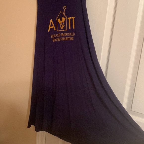 Revelry Alpha Delta Pi (ADPi) sorority flowy dress navy blue size large - Picture 4 of 4